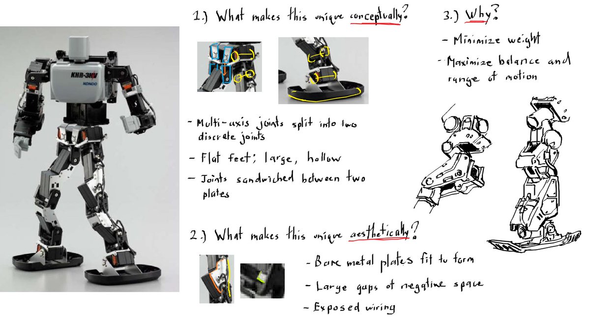 CypressDahlia's tweet photo. recently people been asking me how to study references for mech stuff. It's just 3 simple questions, really. Studying is not just memorizing what things look like. WHY are you studying that thing? What about it excited your brain? And why does it look like that? https://t.co/Eu27zGQxLC