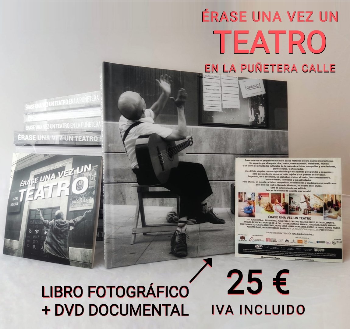 🎁 ¿Aún ebuscando un detalle original y diferente para estas fiestas? #regalacultura
#ÉraseUnaVezUnTeatro!

Encuéntralo en:
🎄 <a href="/DarkComicsGuada/">Dark Cómics</a>
🎄 <a href="/LibreriaLUA/">Librería LUA</a>
🎄 #LaViejaSirenaHobbyton
🎄 <a href="/libreriaprimera/">Primera Página</a>
🎄 <a href="/traficantes2010/">Traficantes de Sueños</a>

📚💿 PVP: 25 € IVA incluido

#soyamigadelModerno