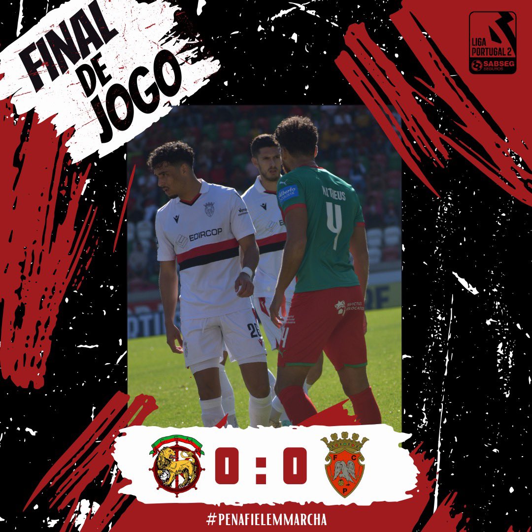 Empate frente ao @csmaritimomadeira no último jogo oficial do ano 🤝🏼

SEGUIMOS JUNTOS 🫡

#penafielemmarcha
