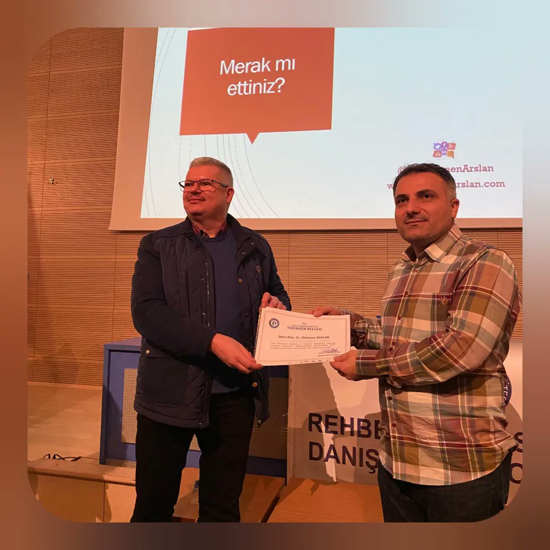 pdrusak's tweet photo. PDR Topluluğu olarak düzenlemiş olduğumuz 
"Sürdürülebilir Mutluluk" adlı seminerimizi değerli hocamız Doç. Dr. Gökmen Arslan'ın katılımıyla gerçekleşmiş olup, hocamıza kıymetli katkılarından dolayı teşekkürlerimizi sunuyoruz. https://t.co/wxilAoIaIU