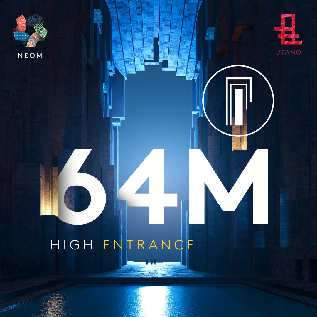NEOM's tweet photo. Utamo’s 64-meter-high entrance, which pays homage to art and design, sets the scene for the awe-inspiring experiences awaiting guests inside.
#Utamo #NEOM https://t.co/6oifeF1rtM