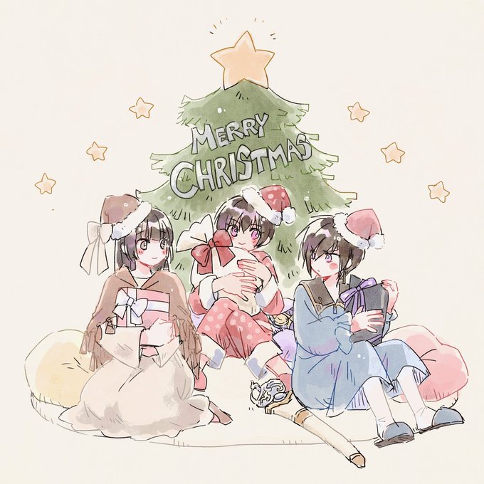 「merry christmas multiple girls」 illustration images(Latest)