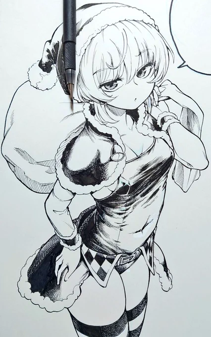 イブのペン入れ 