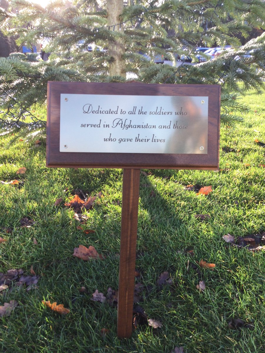 The PRH Estates Armed Forces Veterans have provided lights and a plaque for the Christmas tree outside the Princess Royal Hospital. The plaque reads, - Dedicated to all the soldiers who served in Afghanistan and those who gave their lives.🎄