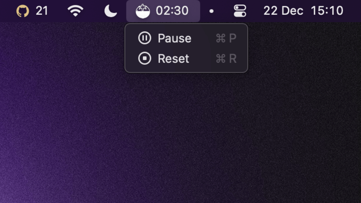 raycast's tweet photo. #23 Pomodoro 🍅

You can start, pause, stop, and continue your Pomodoro intervals using the extension. There's even an option to display it in your menu bar!

Get the extension 👉 https://t.co/JMzTNJ0c7Z https://t.co/HeSnMhOr6d