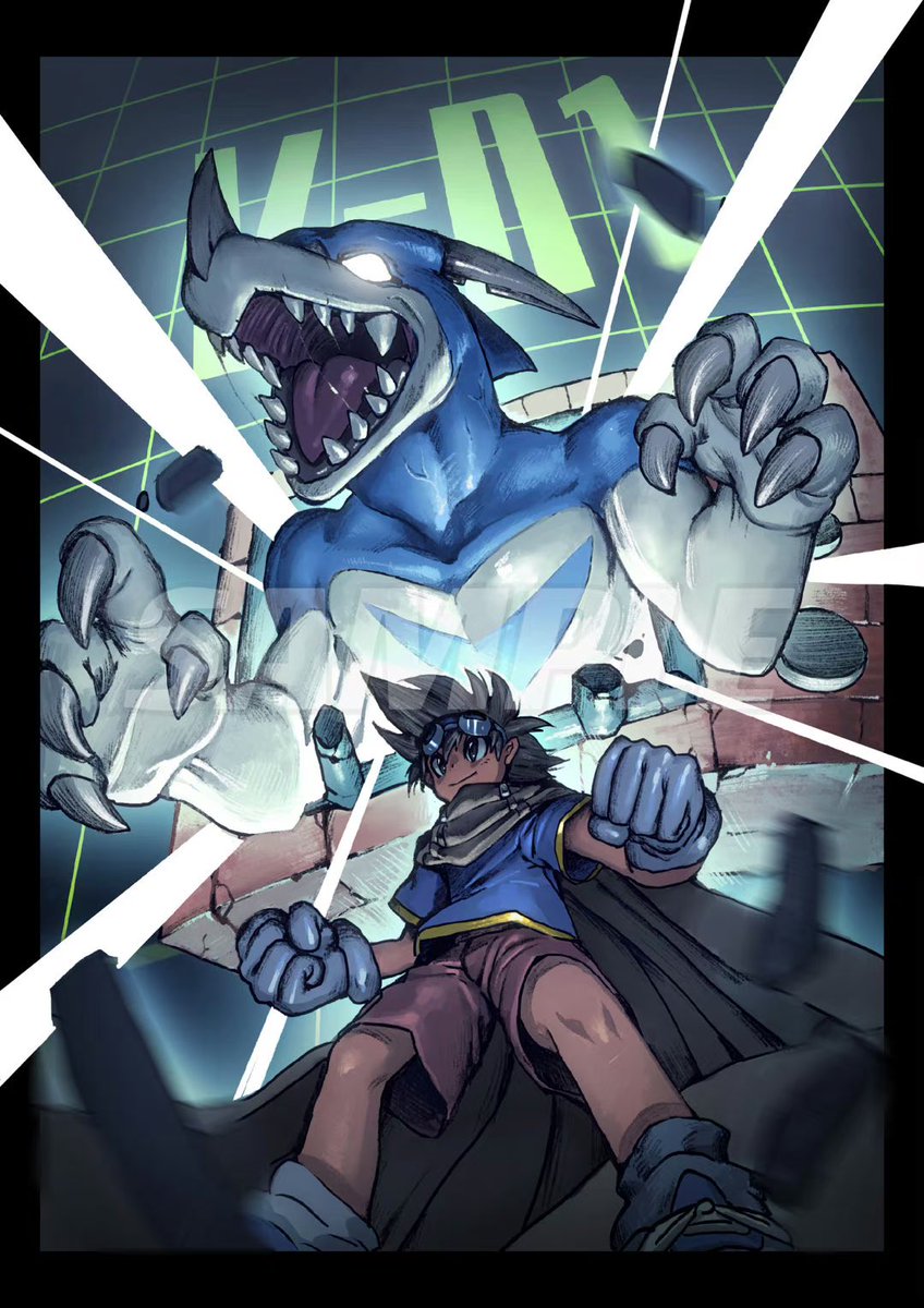 之前画的摊主福利
零丸与太一
#digimon
#デジモン