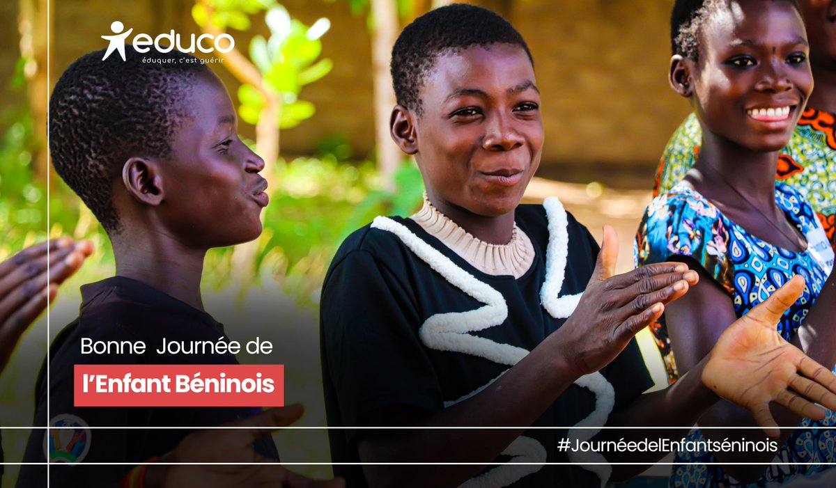 En cette Journée de l'Enfant au #Bénin, œuvrons pour un monde où chaque sourire d'enfant est une promesse de bonheur, où chaque droit est préservé. 💙✨ #EnfantsProtégés #JournéeDeLEnfant #eduquercestguérir #eduquercestprotéger