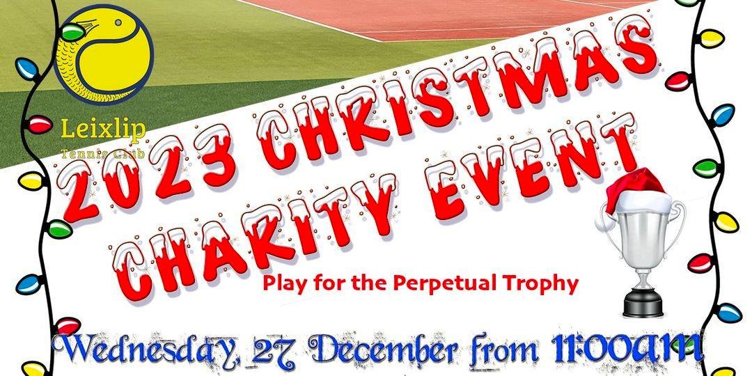 We are hoping to see a great turnout from our members and neighbouring club for our Christmas charity open  again this year on Wed 27 Dec from 11am. Please be early for registration. It promises to be yet another fantastic and fun event leixliptennisclub.com/2023events/202…