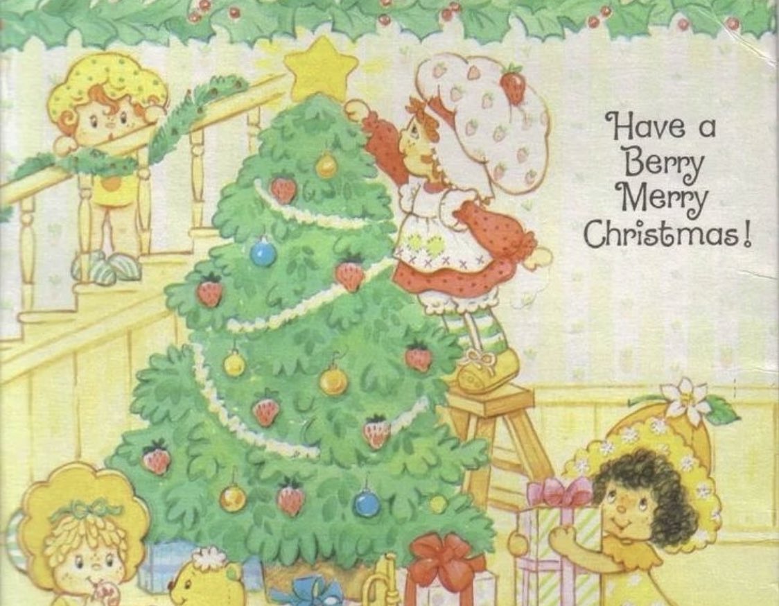 ArtCelineLove's tweet image. christmas in strawberry shortcake🎄🍓