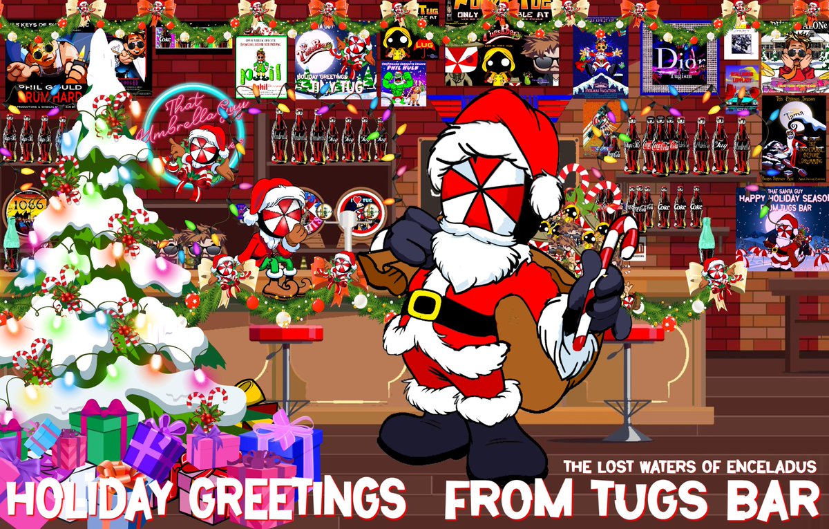 Well a special #Tugsbar #Christmas scene with lots of #tinyphil @bongosaloon film references 
Enjoy @TugTiny & @ThatUmbrella festive celebration and be of good health all.
Peace to all.
@RealPamster @ray_haylock @Corrine_G42 @FondantMoose @MissMonday @oldmenwguitars
