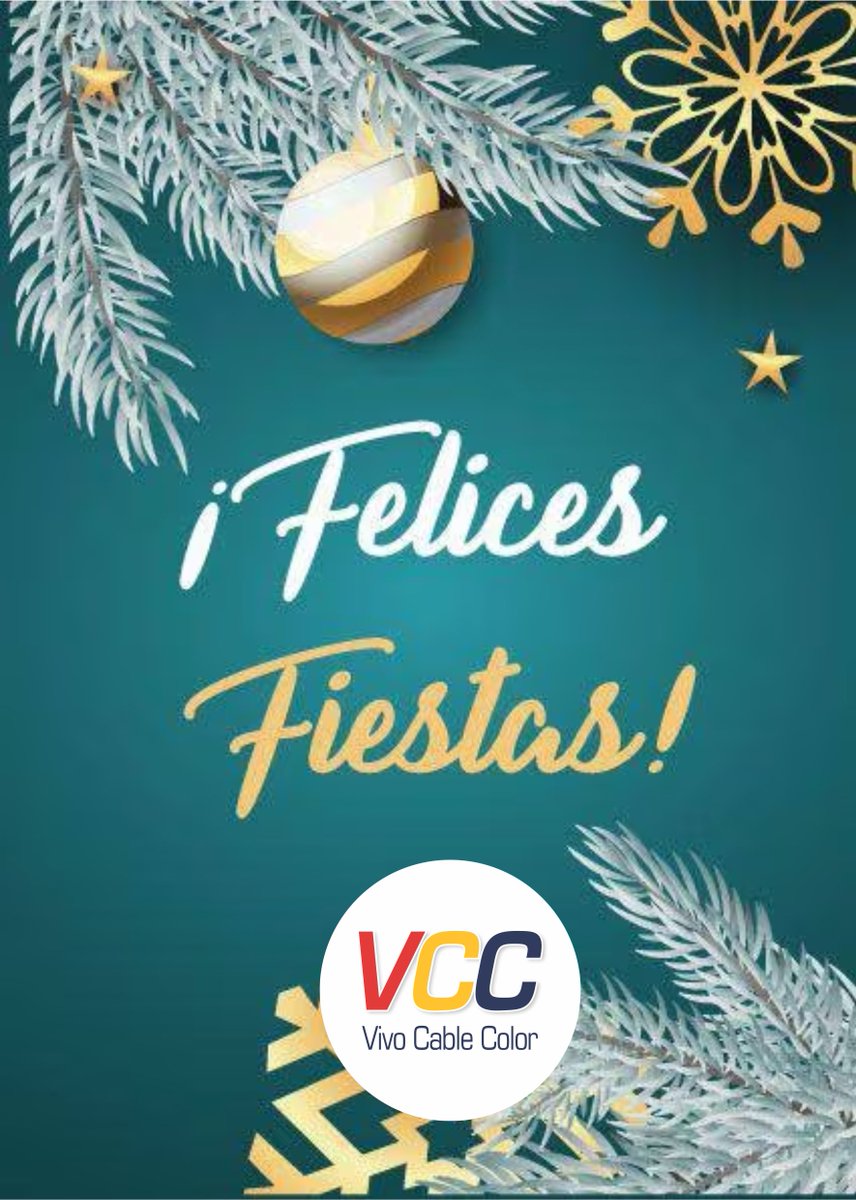 VivoCableColor's tweet photo. Que la Navidad nos llene de inspiración duradera para alcanzar todos nuestros proyectos y sentirnos realizados. ¡Feliz Navidad! les deseamos a todos los integrantes de la Gran Familia VCC https://t.co/a5J6qyRB3F