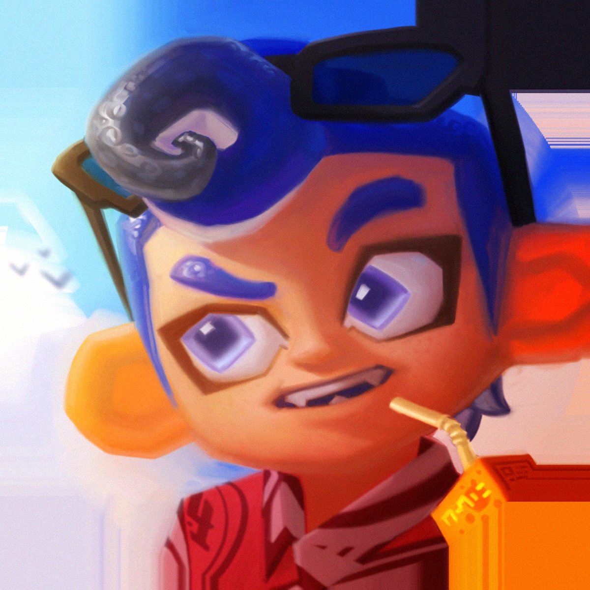 Encore merciii beaucoup beaucoup pour cette pdp <a href="/r_pines_/">inactive / @caillouuu.bsky.social 🍉</a> trop beau trop fan trop de talent, checkez son compte ses illustrations sont incr et ses commissions sont actuellement ouvertes 😌