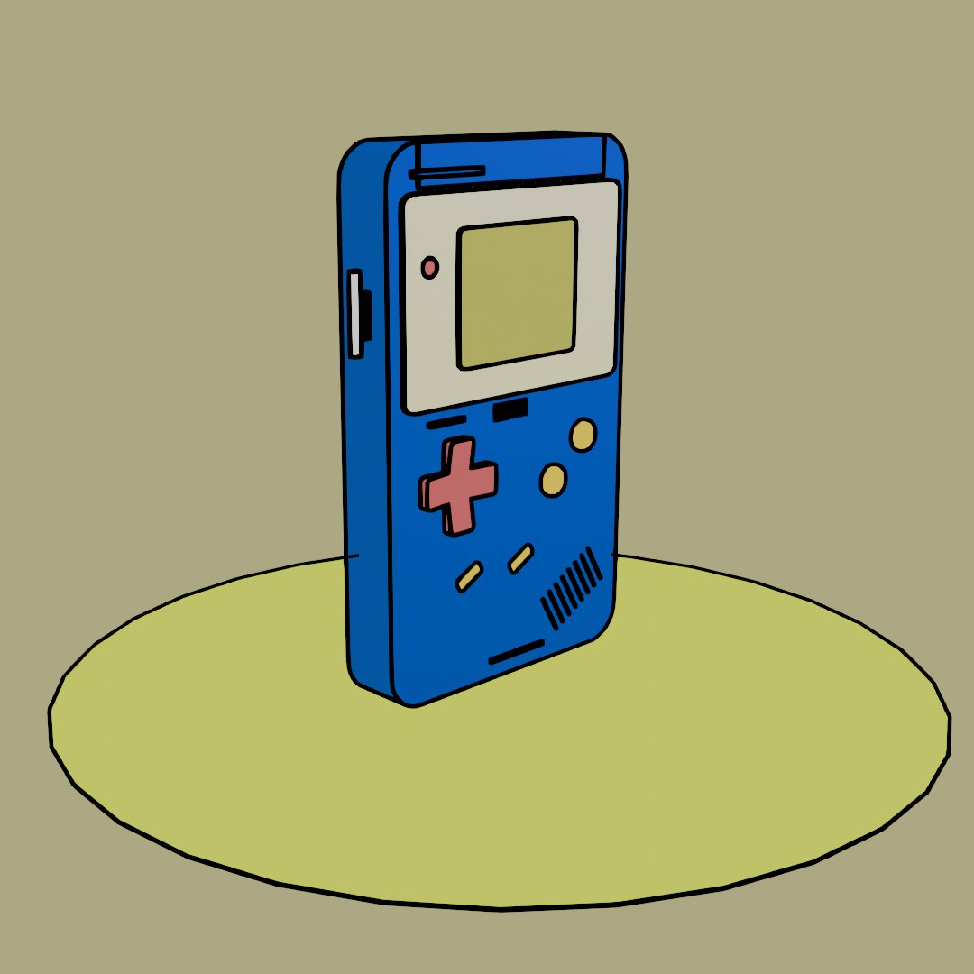 SimmsChen's tweet image. blender练习 游戏机 跟练
#Blender
#BlenderLearning
#modelling
#Noob
