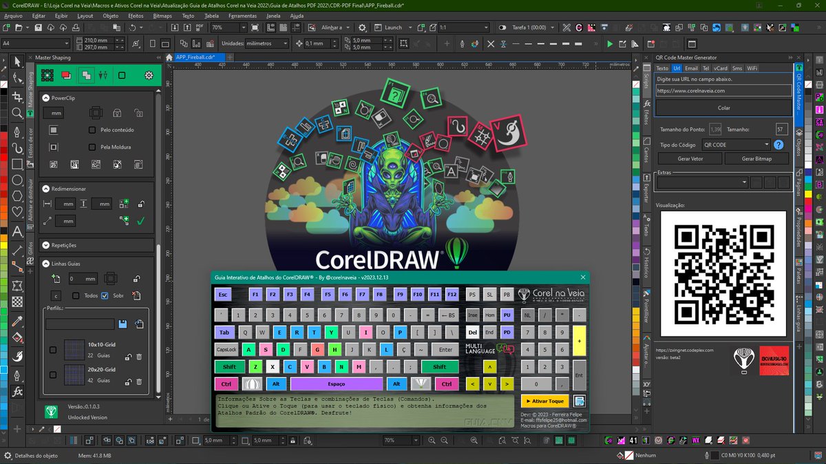 CorelnaVeia's tweet image. youtu.be/ZNUPzt55vbM Já Adquiriu o #Teclado #Guia de #Atalhos Direto no #CorelDRAW e #Bônus Especiais (#corte da #Live de #Antecipação de #Lançamento) do #CorelnaVeia , agora está na #Versão #HiTec Direto no #CorelDRAW2022 / 2023 - O Melhor #GuiadeAtalhosdoMundo!