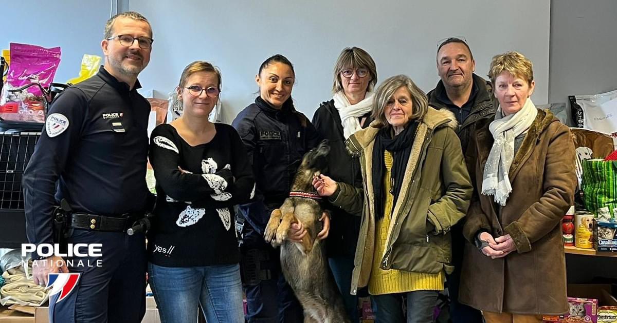 #Solidarité | Une belle initiative pour les fêtes : 🐶🐱tout au long du mois de décembre, les policiers de l’Oise (60) ont collecté ➕2️⃣5️⃣0️⃣kg d’aliments pour animaux. La collecte a été remise à 3 associations locales dédiées à la protection animale 👏