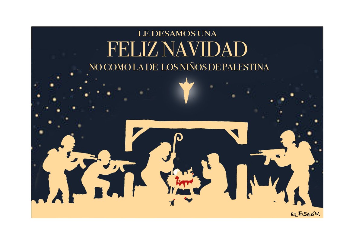fisgonmonero's tweet photo. En esta Navidad no olvidemos a Palestina.

Recordemos que en la tierra donde nació Jesús hoy masacran niños.

No dejemos de denunciar el genocidio sionista. https://t.co/YbIoO3cavb