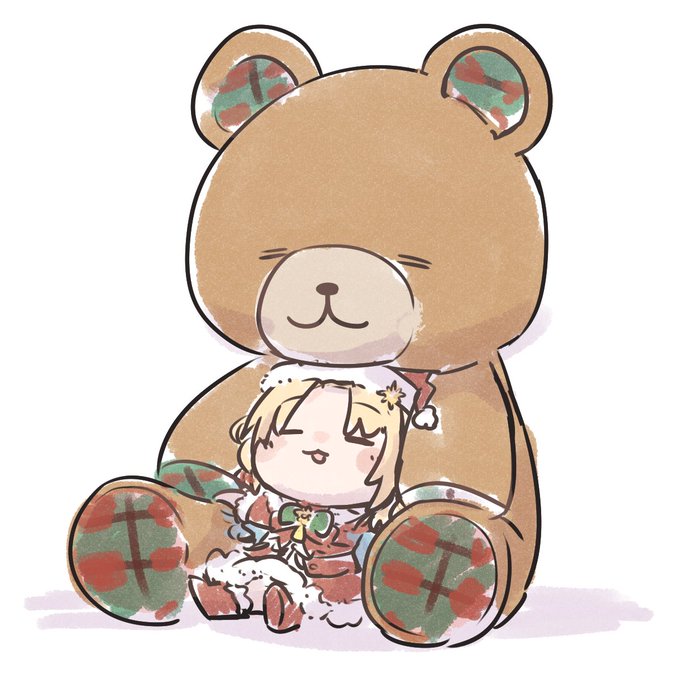 「chibi teddy bear」 illustration images(Latest)｜3pages