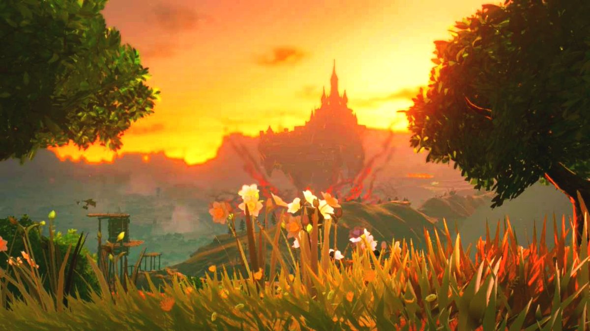 Sparklesartowo's tweet photo. The land of Hyrule has such great views! https://t.co/fOuTXOu8Fx