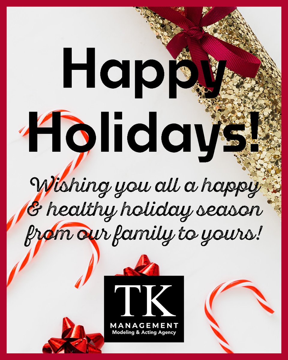 TinakiniryMgmt's tweet image. Holiday wishes from Tina Kiniry Management!
#tinakiniry #imwithtina #ctmodeling #ctacting