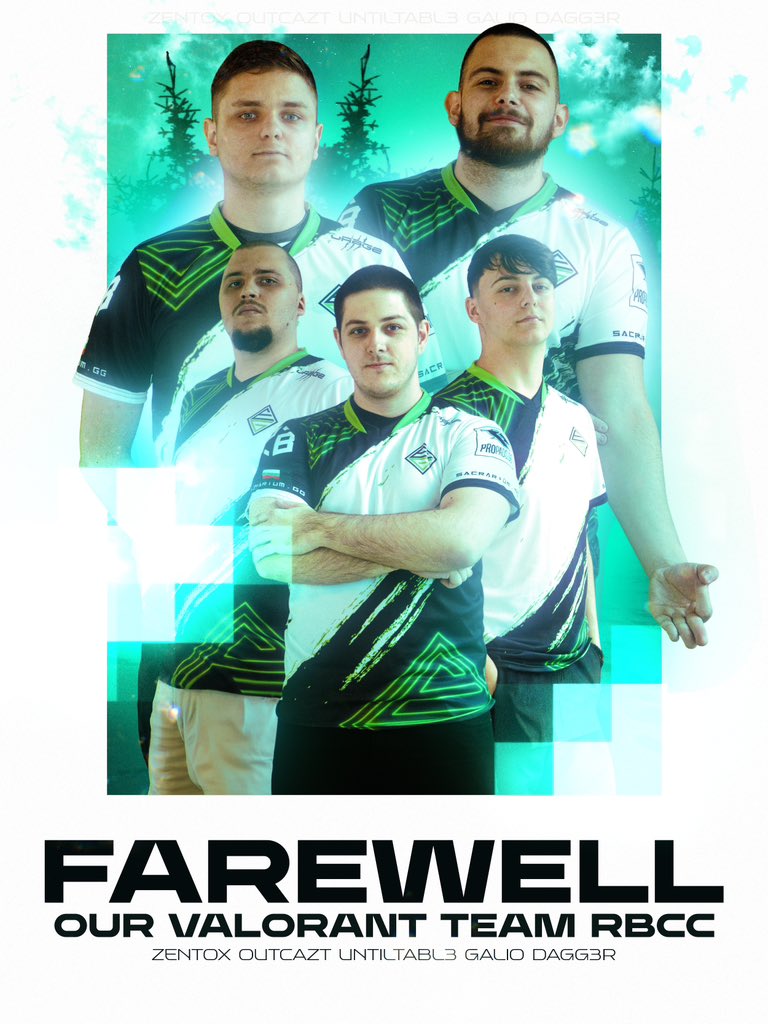 All good things must come to an end...🥲

After a wonderful time and some really good memories, we part ways with our Valorant team!

We wish everyone only the best for the future 🙌🏼

#GOEXG💚