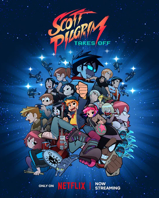 NETFLIXオリジナルアニメ『スコット・ピルグリム/テイクス・オフ』を一気見した!カナダのグラフィック・ノベルが原作の、ポップでキュートで、ちょっぴり大人なラブコメファンタジー。戦闘シーンとキスシーンはマジ必見ですよ! 