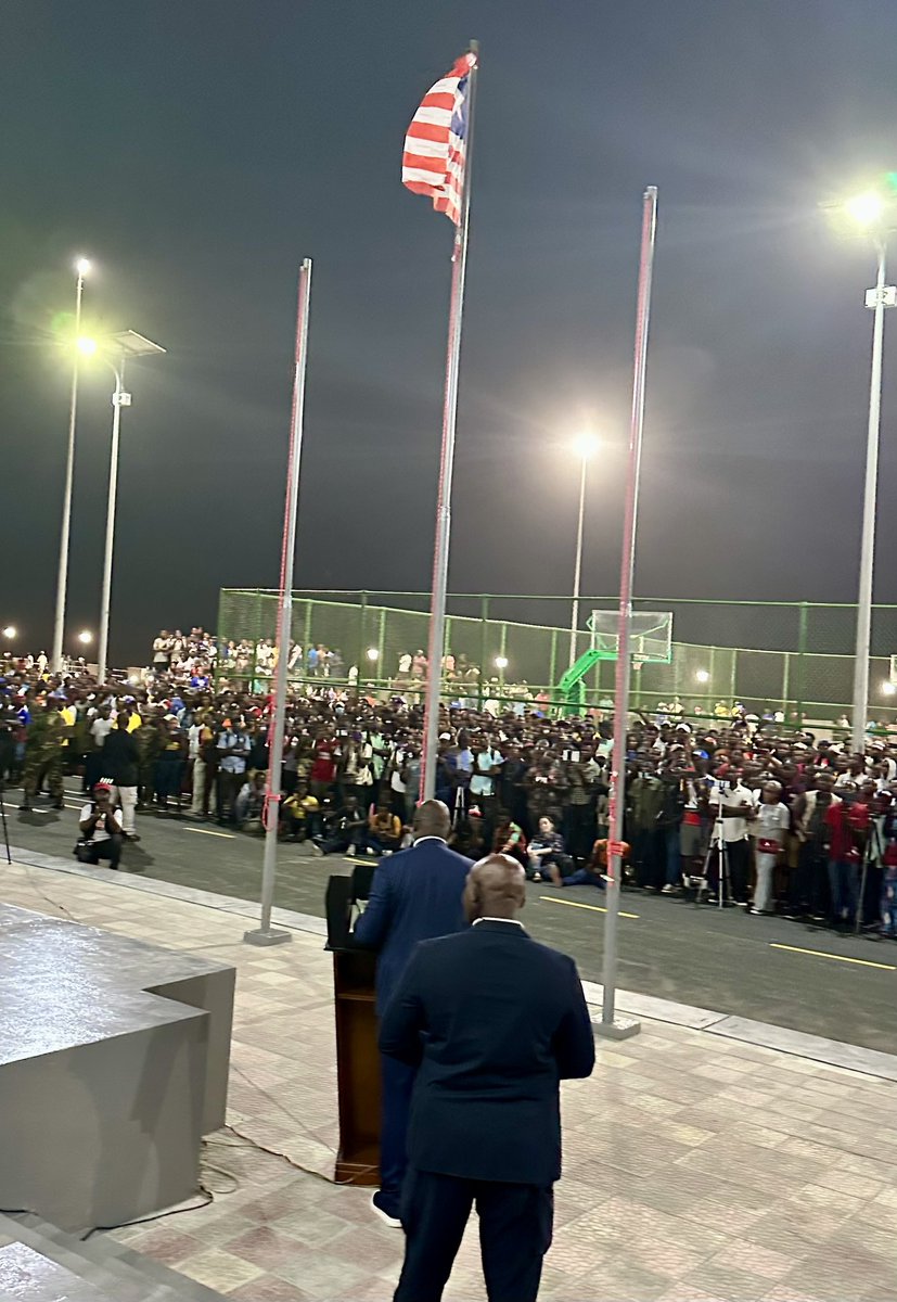 Happy to attend the inauguration of the National Unification Sports Park on Redemption Beach in Monrovia. Impressive park with lots of opportunities for sports and walking along the beach. Also important with the National Unity Monument on this historic beach of Liberia🇱🇷🇸🇪
