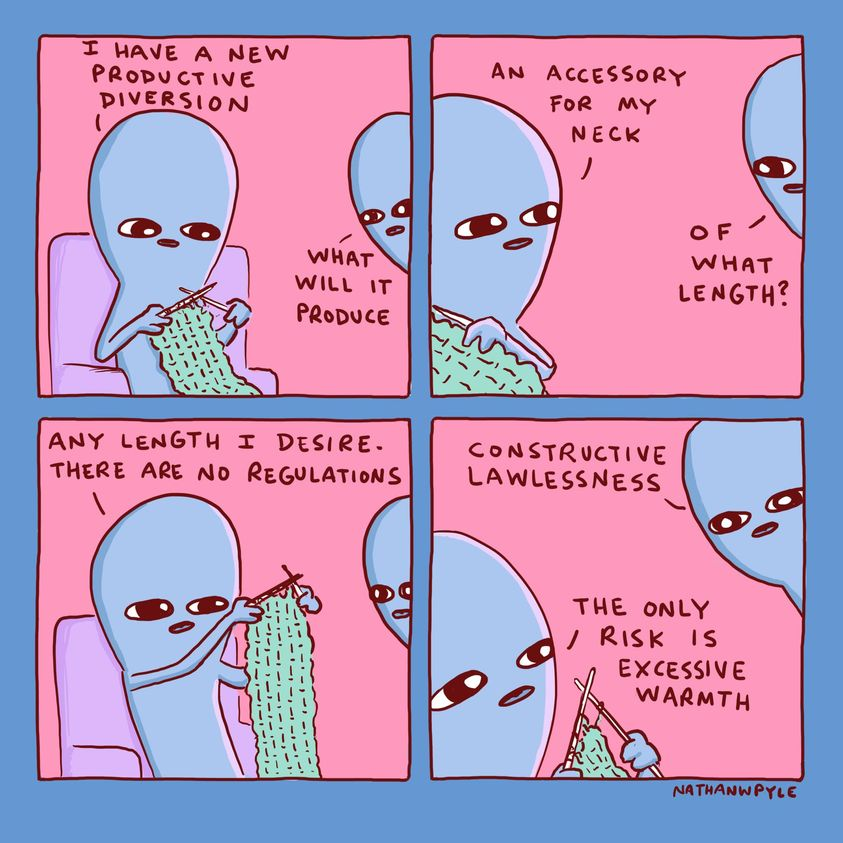 Are you interested in spinning some yarn as you, well, spin some yarn?  Jazzy Yarns at  PD Brown  is the ideal program for those who enjoy crocheting and those interested in learning something new! (Art by Nathan W. Pyle)

Click the link for more info! 

ow.ly/QI2W50QlAJw