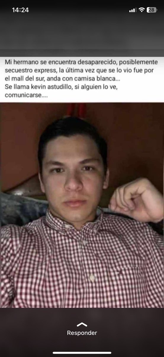 EmergenciasEc's tweet photo. #DesaparecidosEcuador
Ayuden a compartir por favor, gracias https://t.co/zSOTYiNucw