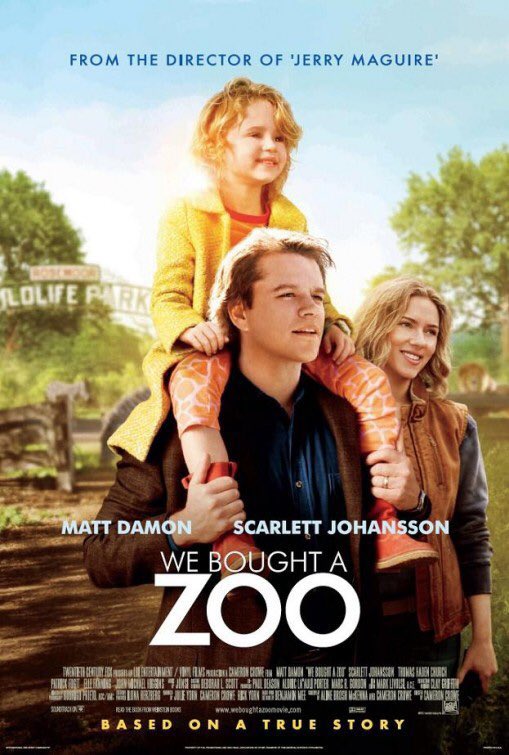 🎬MOVIE HISTORY: 12 years ago today, December 23, 2011, the movie ‘We Bought a Zoo’ opened in theaters!

#MattDamon #ScarlettJohansson #ThomasHadenChurch #ColinFord #MaggieElizabethJones #ElleFanning #PatrickFugit #JohnMichaelHiggins #AngusMacfadyen #CarlaGallo #JBSmoove