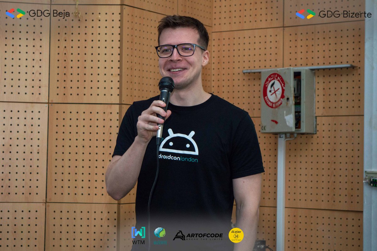 GDGBeja's tweet image. 📱 We want to extend a heartfelt thank you to Alexey Bykov, Senior Android Software Engineer our Google Developer Expert (GDE) for sharing an absolutely incredible talk. #gdgbeja #gdgbizerte #artofcode #DevFestBejaBizerte #AndroidDevelopment #ExoPlayer #GoogleDeveloperExpert