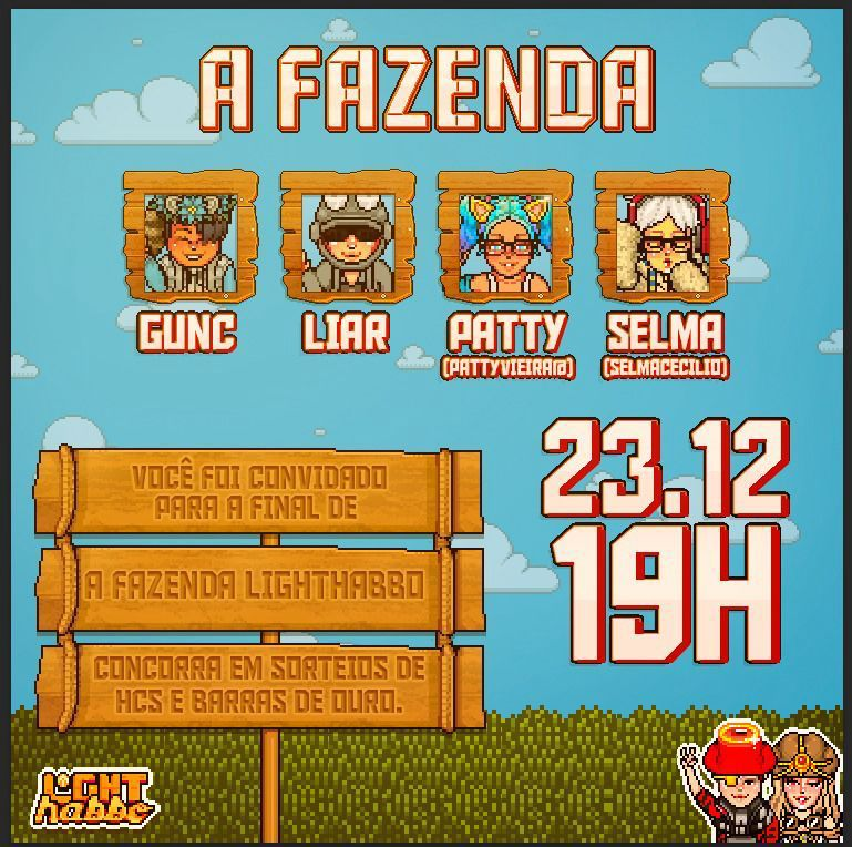 Paloma27271's tweet photo. Fui convidada pra prestigiar a Final da Fazenda @FsLightHabbo , que acontecerá hoje:
às 19H (BR) / 22H (PT). 👩🏻🌾🌟
Idealizado pela @JuuhFreireHB, e o @rockleoandro @FsLightHabbo
Boa Sorte aos Finalistas, e desde sempre sou #TeamGunc ⭐❤ #AFazendaLTH https://t.co/041tOHtpGB