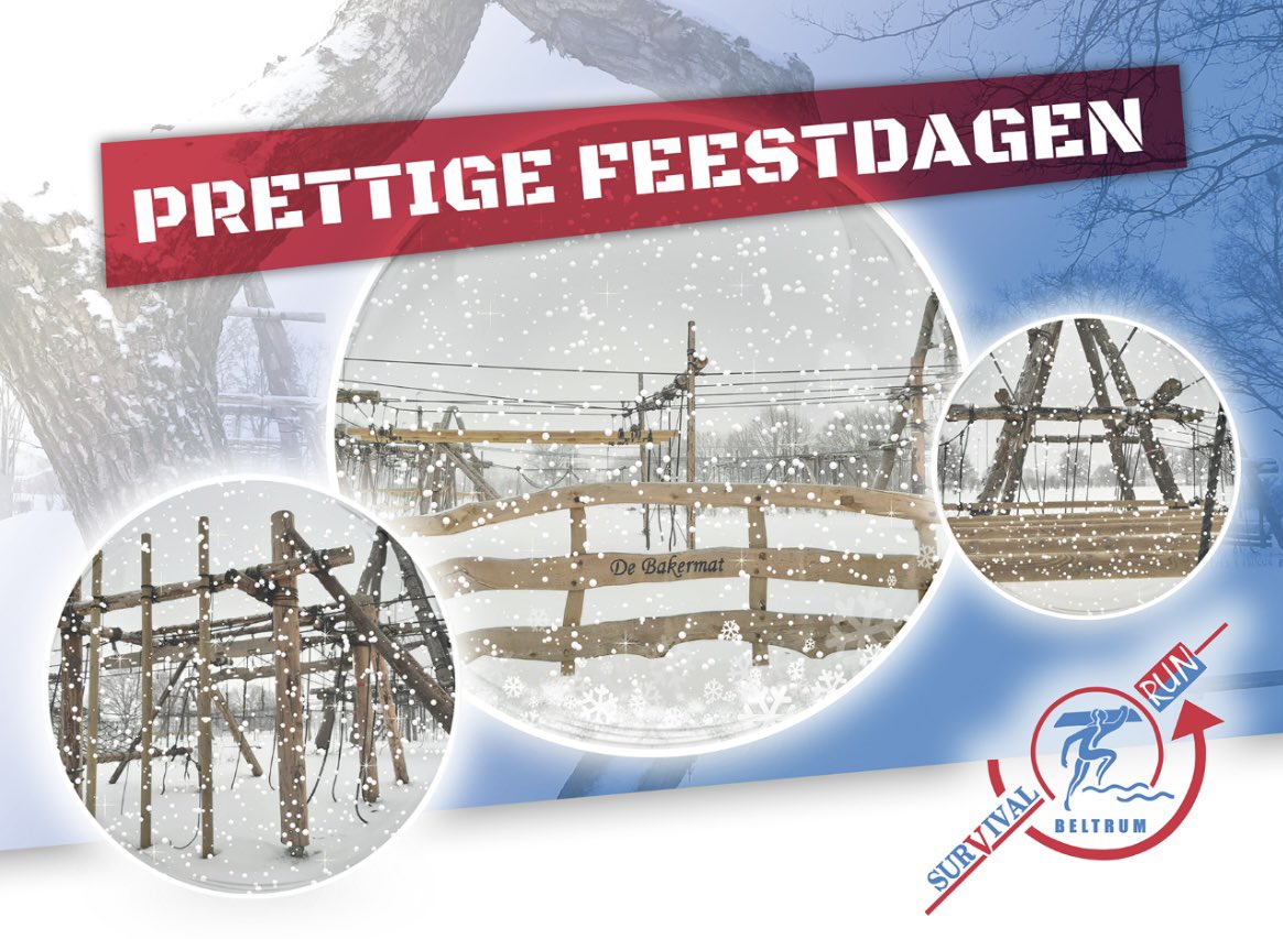 Het bestuur van de Stichting Survivalrun Beltrum wenst eenieder fijne feestdagen en een fantastisch 2024!
We zien jullie allen graag op 7 januari bij de 33e editie van de Beltrumse Survivalrun!