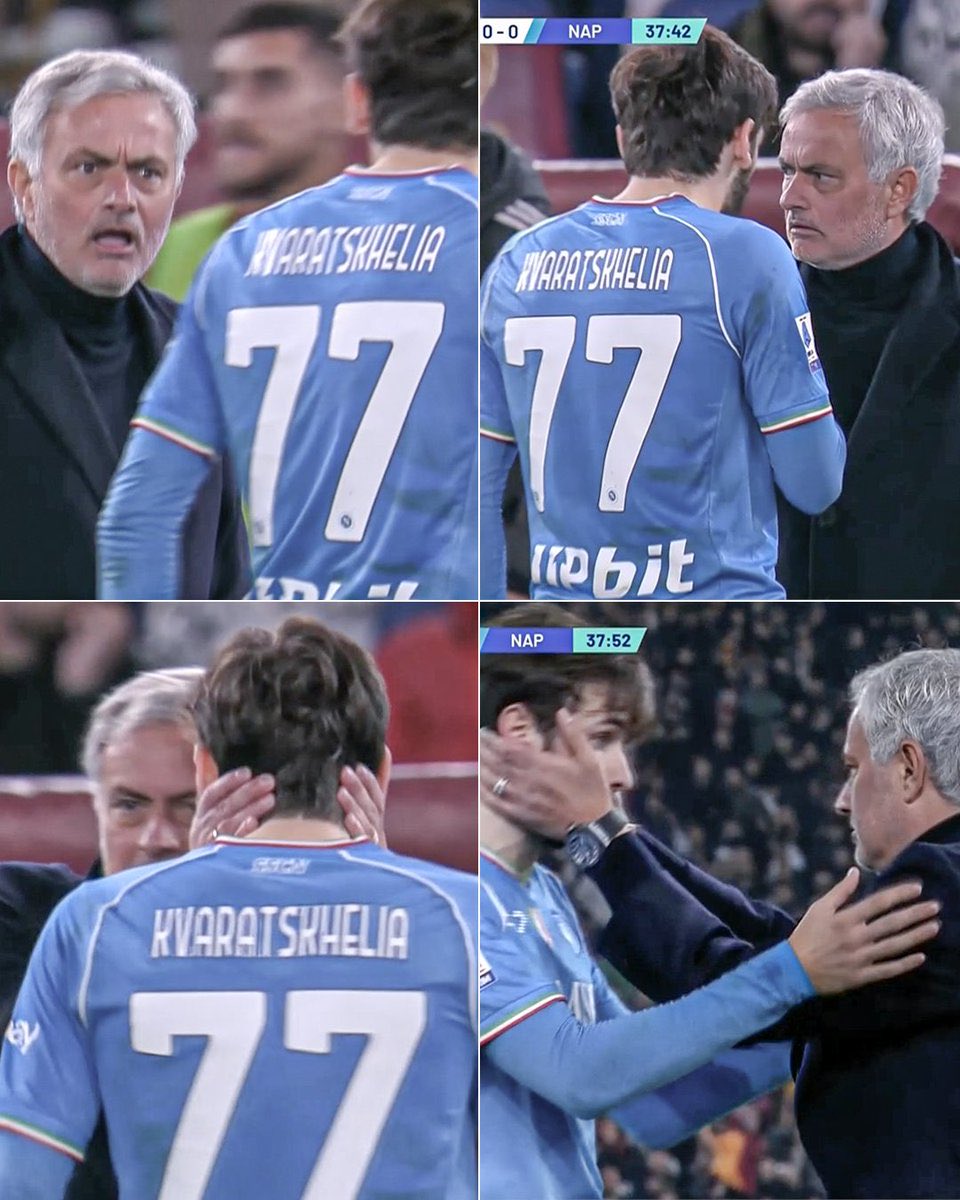 Anyone who doesn’t watch this sport sees this picture and thinks Mourinho coaches Napoli. 
📸 by: @dtsgtr2