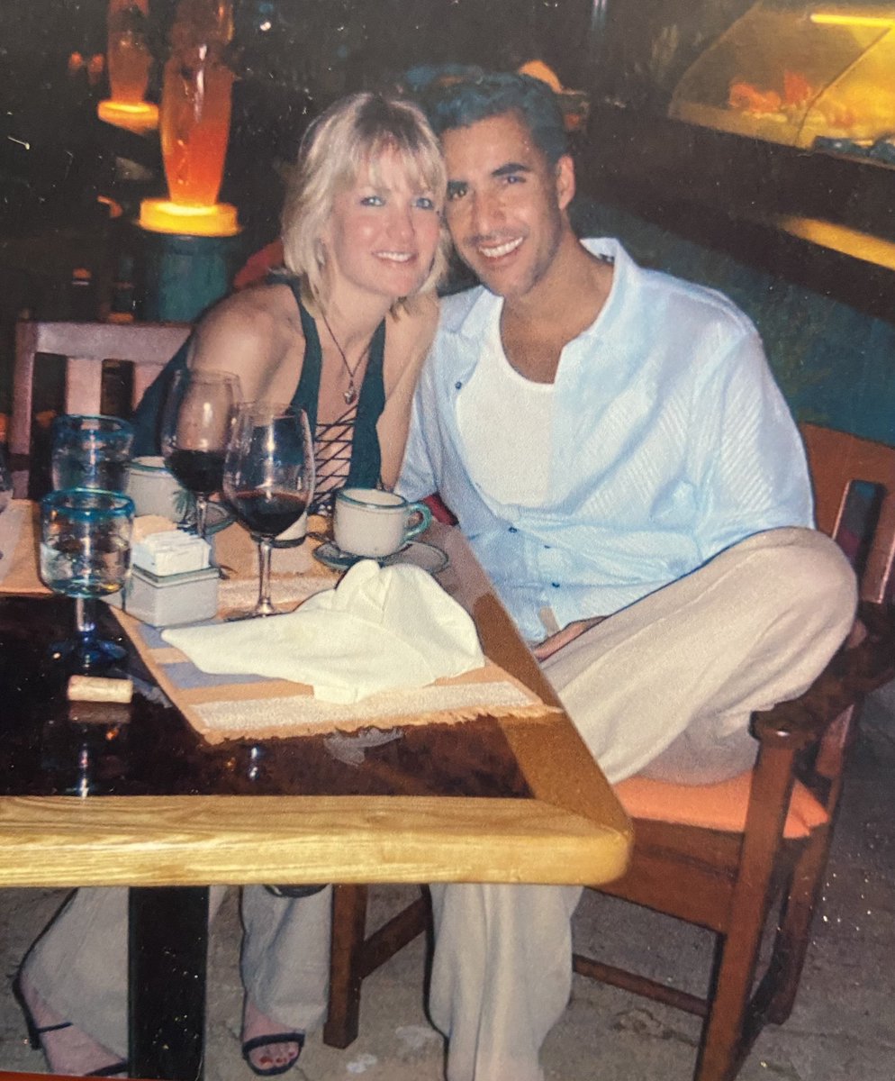 On this very day, 20 years ago this smoke show <a href="/krisbatt/">kris battista</a> said sure I would meet you for a quick cup of coffee at $SBUX on Oak street in #Chicago. We spent 3 hours talking and 2 months later we vacationed in #Mexico 
20 years later still going strong! Love you.
