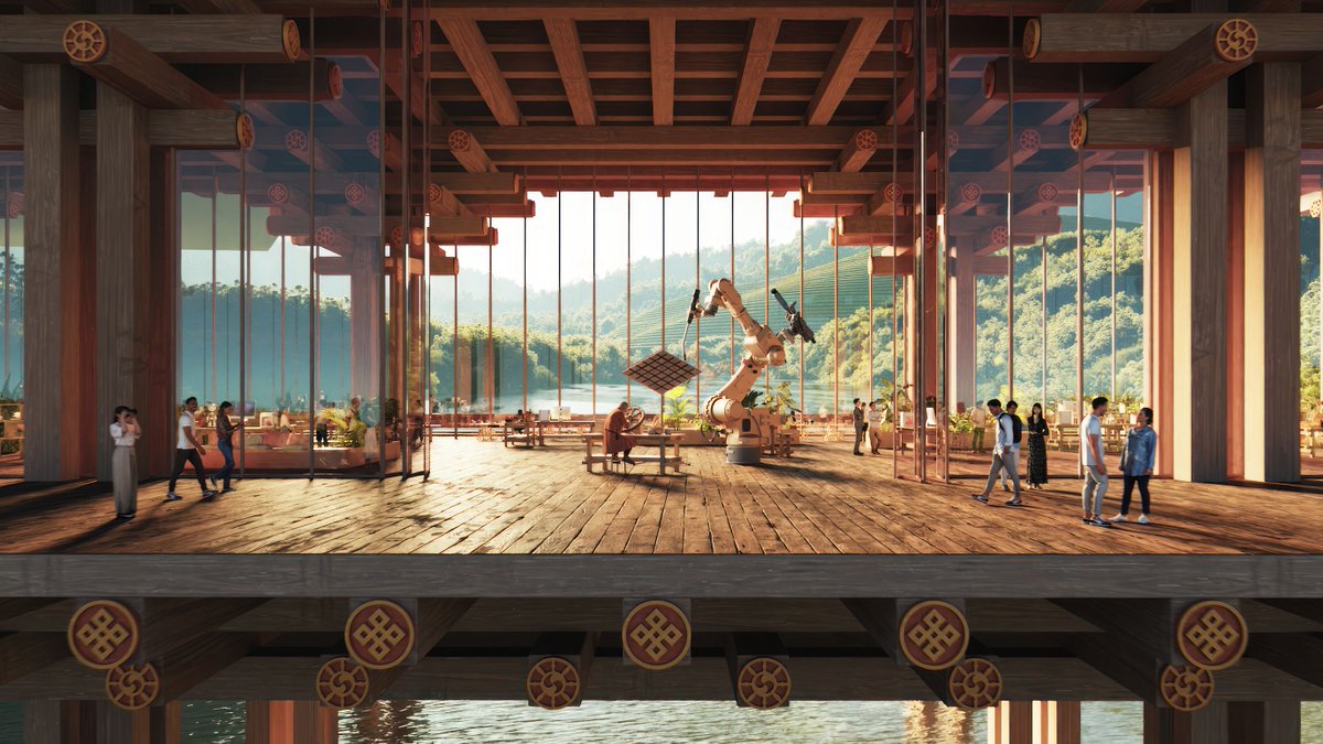 arquitect_viva's tweet photo. Ciudad de la atención plena en Gelephu (Bután).
BIG, en colaboración con Arup y Cistri, levantarán la “Mindfulness City”. Un nuevo centro económico
de 1.000 km2 basado en los nueve conceptos del índice de Felicidad Nacional Bruta (FNB)
https://t.co/rEsYjuhENn
@bjarkeingels https://t.co/8DpBJEmXze