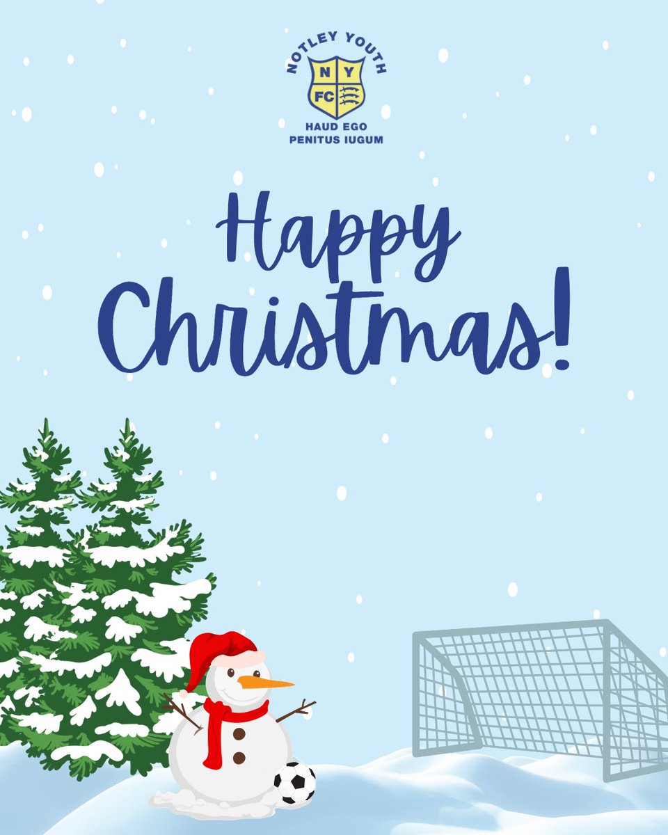 All of us at Notley Youth FC ⚽️ would like to wish you all a Happy Christmas 🎅 🎄

#HappyChristmas #MerryChristmas #SeasonGreetings #HappyHolidays #FelizNavidad #BuonNatale #FelizNatal #froheweihnachten #NollaigShona #NadoligLlawen #vroliijkkerstfeest 

#WeAreNotleyYouth #COYNY