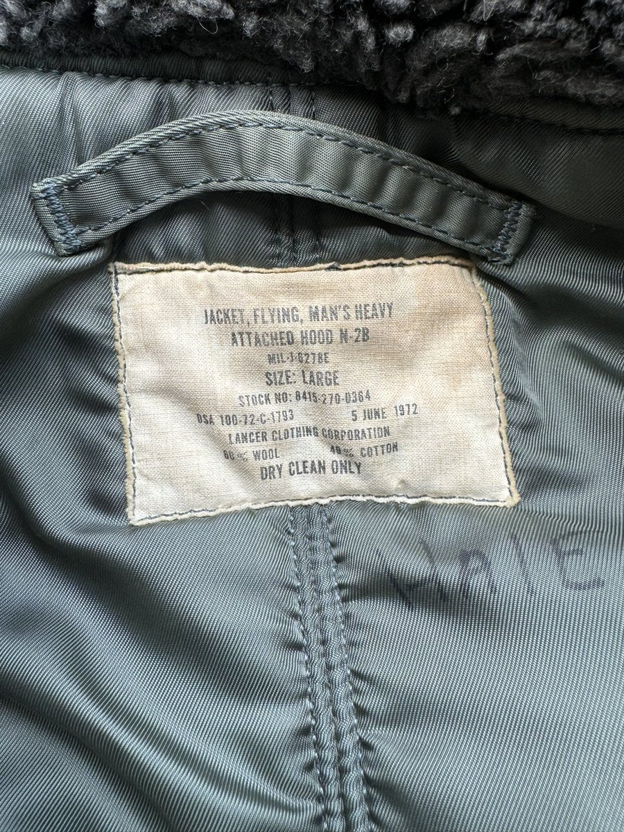 Jcuster28's tweet photo. My grandma gave me the best surprise for Christmas. My Great Grandfathers Pilot Jacket from the Vietnam war. 3 tours including multiple trips to Greenland and Alaska. Unreal. https://t.co/FDO2nvmSLw