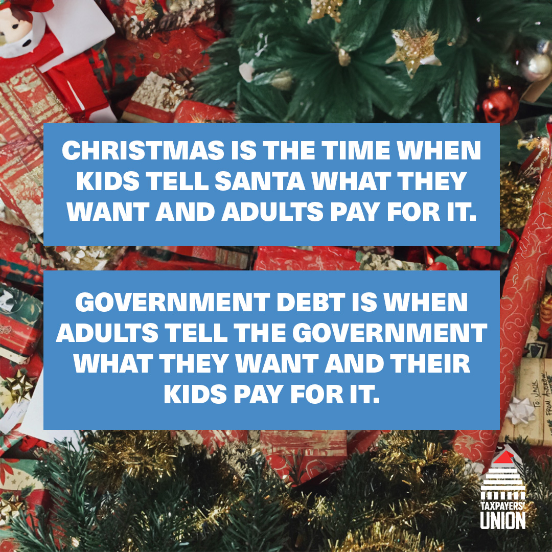 Our kids will be stuck paying back government debt for much of their lives despite receiving very little in return. It is time to cut wasteful spending and reduce debt so the next generation have a country worth staying in.