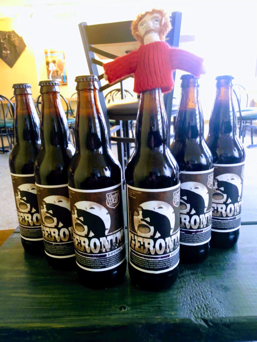 Looking for a last minute gift for that discerning beer lover in your life? Come on by for a bomber of Geronimo Imperial Stout! We'll be open until 8 today with Sam behind the bar. #lastminuteshopping #ChristmasEveEve #beerforchristmas