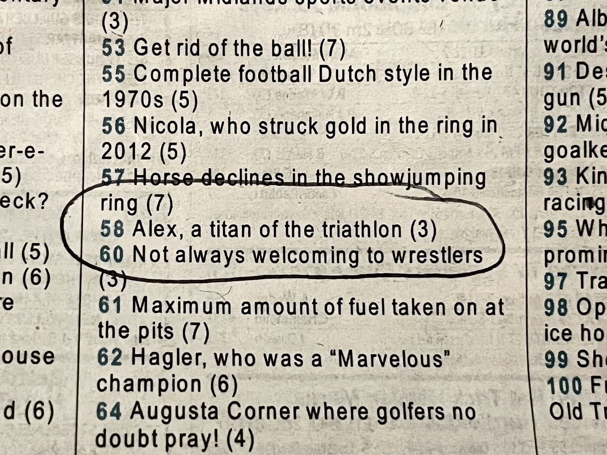 PaulxCrompton's tweet photo. Is this the first @KentAthClub member to appear in The Times crossword? https://t.co/Rk3p4NsCpr