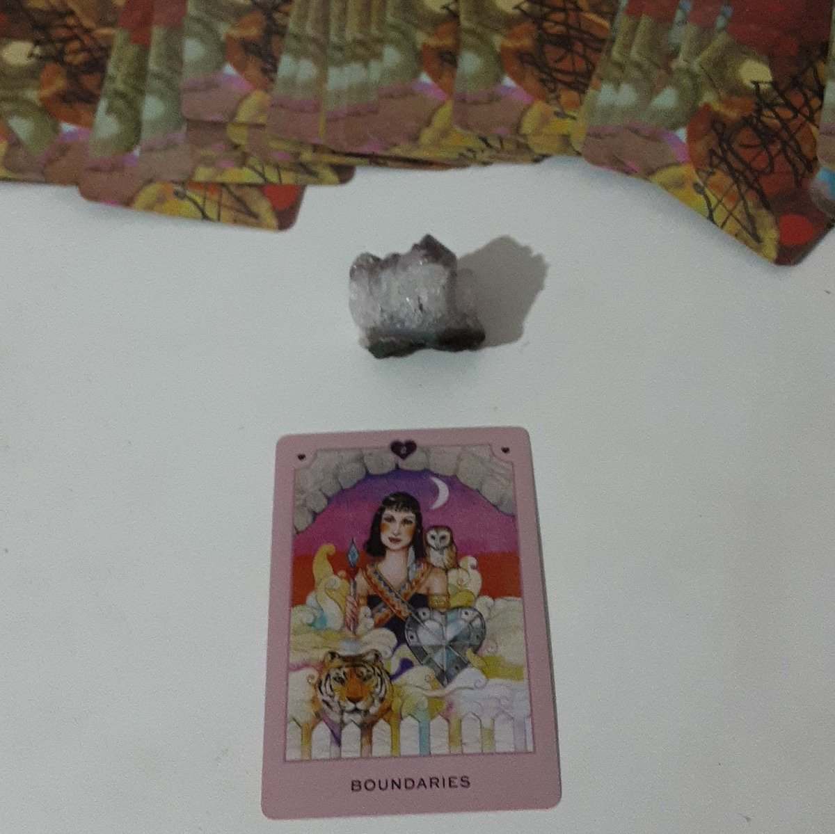luizatarot's tweet photo. @milenalasgo é hora de observar a maneira como estabeleceu seus limites pessoais no passado e no presente. observe com atenção o que esses limites criaram para você em sua vida até agora e decida redefini los, faça diferente. saiba dizer não quando for conveniente https://t.co/bygtZ4UXbV