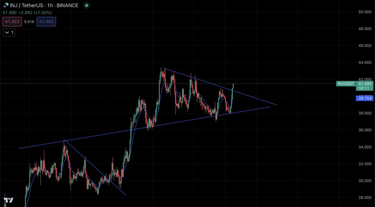 CryptoNazer's tweet image. $INJ 1 hour

Broke out of bull flag

Things you love to see

Might still retest but if we break local highs we continue

InshAllah much much higher