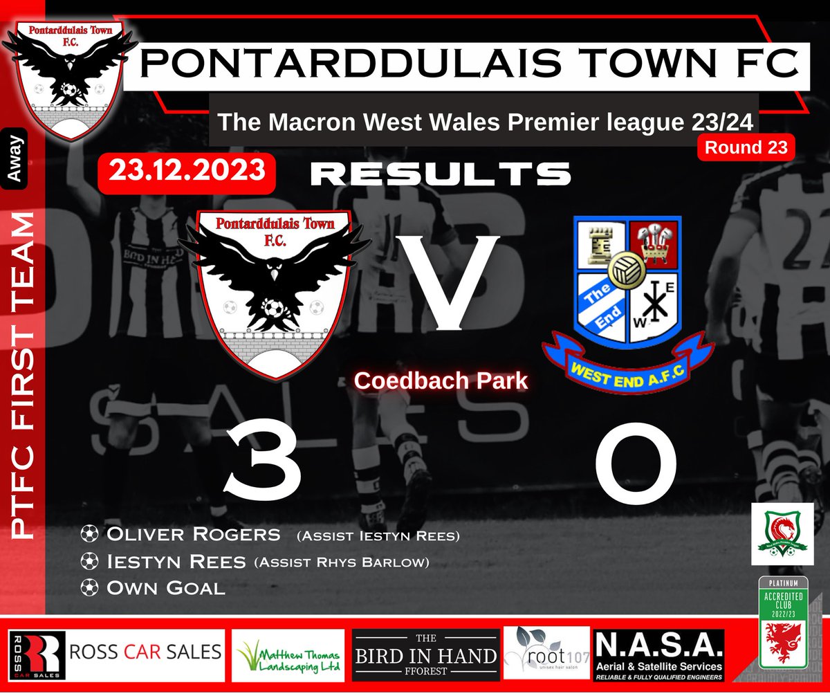 PontarddulaisFC's tweet photo. Fantastic result for our Firsts today 
#ptfc #ponrddulaistownfc #matchdayresults https://t.co/N33dujG7rh