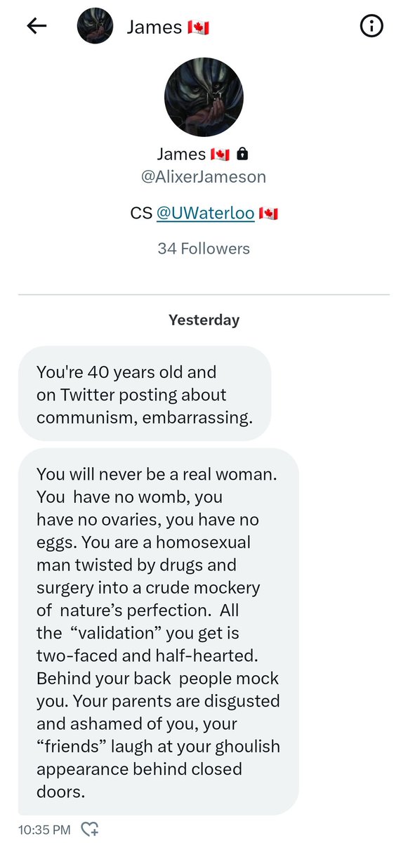 It's a day ending in 'y' so obviously randos I have never spoken with in my life are being very normal in my DMs 🙃