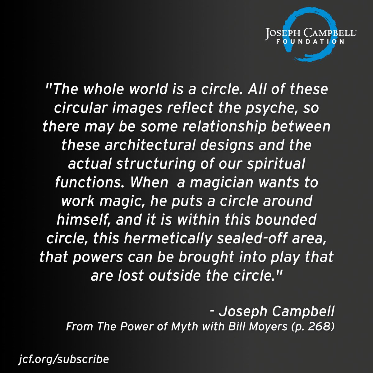 From The Power of Myth

#josephcampbellfoundation #followyourbliss #josephcampbell #mythology #josephcampbellquote #josephcampbellquotes #jcf