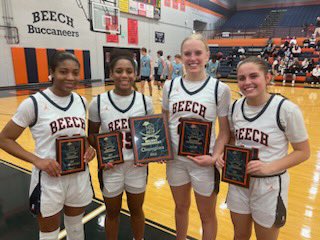 Beech Lady Bucs  beat Greenwood  70 - 57 in the Invitation Holiday Tournament. Kabria Revels, Bailey Ford, Carson Sisk, and Loryn O’Neal received All Tournament honors!!!