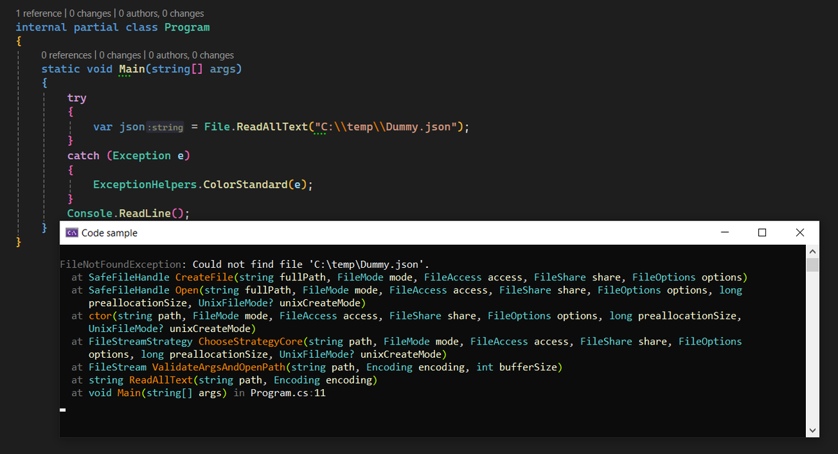 KarenPayneMVP's tweet photo. Colorize runtime exceptions
Source
https://t.co/JhxgKI44Fj