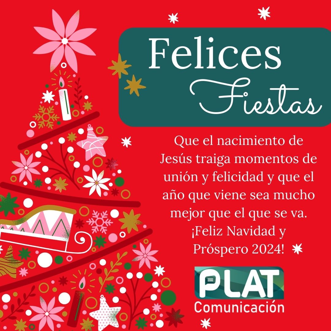 PLATComunica's tweet photo. ¡Gracias por acompañarnos este 2023! Les deseamos una #FelizNavidad y un 2024 lleno de éxitos, salud y paz. ¡#FelicesFiestas 🎄! https://t.co/02VujR6rmP