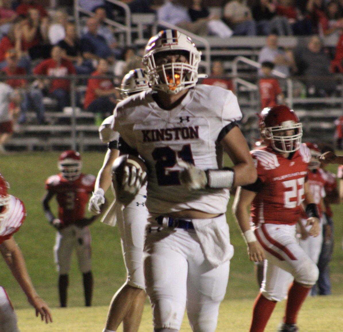 KinstonDawgsFB's tweet photo. Congratulations to @ColbyTew8 for being named All-State Honorable Mention at RB https://t.co/OePPZyVwCp