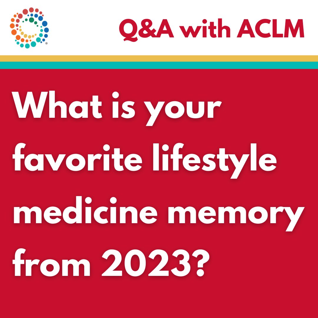 As the end of 2023 approaches, we invite you to reflect on the past year. What is your favorite lifestyle medicine-related memory from 2023? Tell us in the comments below!